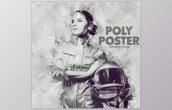 Download Poly Poster <span class='badge badge-warning'>Photoshop</span> Action GraphicRiver - 43240292