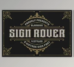 Download Sign Rover – a Vintage Sign Font