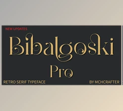 Download Bibalgoski Pro Font