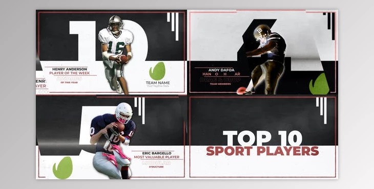 Download Top 10 Sports Player (Videohive 42587548) - AE Project