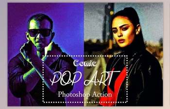 Download Creativemarket - Comic Pop Art <span class='badge badge-warning'>Photoshop</span> Action