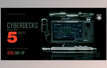 Download <span class='badge badge-warning'>Blender</span> <span class='badge badge-warning'>Market</span> – Cyberdecks v1.0