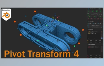 Blender - Download Pivot Transform 5 v5.0.3 + Gizmo <span class='badge badge-warning'>3D</span> Cursor