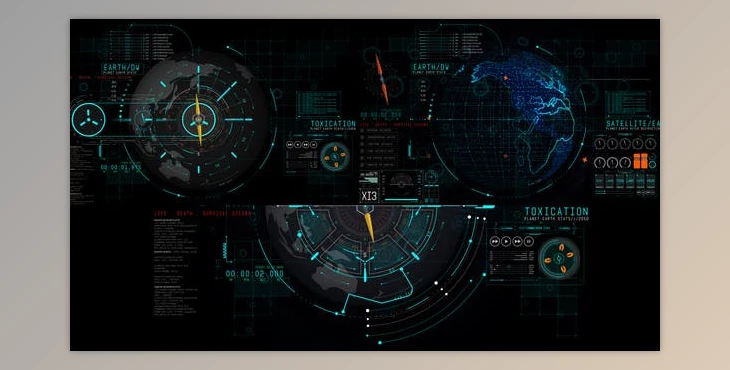 Download HUD UI Earth 2 (Videohive 43639639) - AE Project