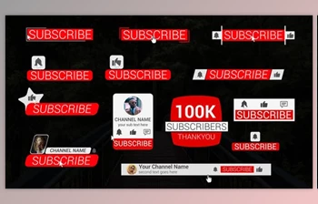 Download <span class='badge badge-warning'>Clean</span> Youtube Subscribe Pack (Videohive 43646531) - AE Project