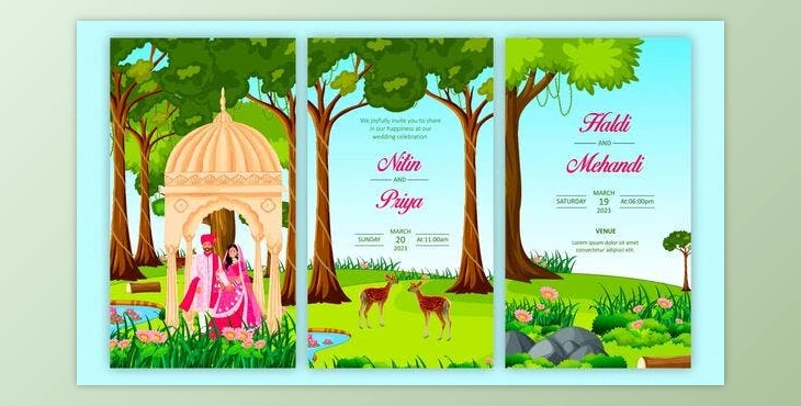 Download Traditional Wedding Invitation Story Card (Videohive 43750774) - AE Project