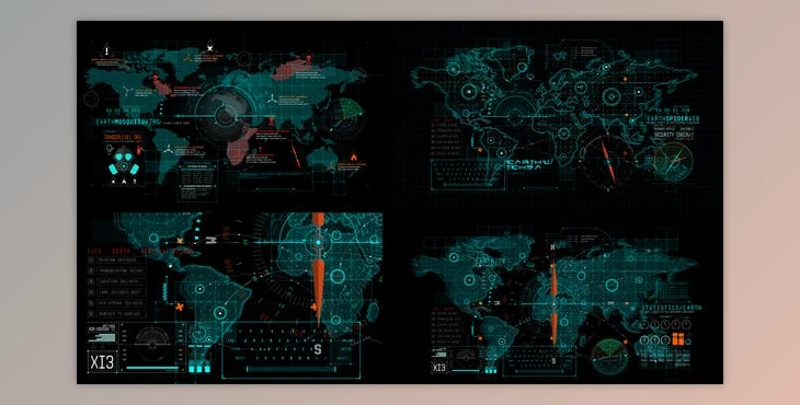 Download HUD UI Earth 3 (Videohive 43717253) - AE Project