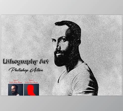 Download Lithography Art Photoshop Action Creativemarket - 12777804