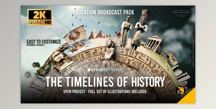 Download Inspiring History Education Channel Pack (Videohive 33022270) - AE Project