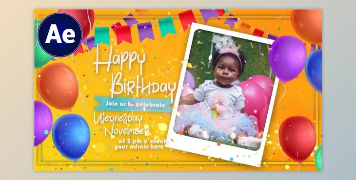 Download Happy Birthday Intro (Videohive 43784705) - AE Project