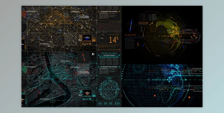 Download HUD UI Earth 5 (Videohive 43775314) - AE Project