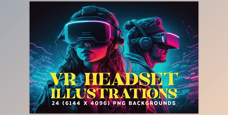 Download 24 VR Headset Illustrations in 6K Creativemarket - 12762934