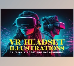 Download 24 VR Headset Illustrations in 6K Creativemarket - 12762934