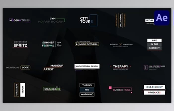 Download Minimal Titles for After <span class='badge badge-warning'>Effects</span> (Videohive 43781693) - AE Project