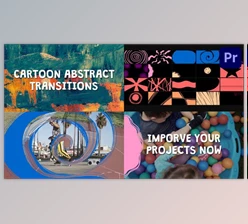 Download Cartoon Abstract Transitions for Premiere Pro (Videohive 43084211)
