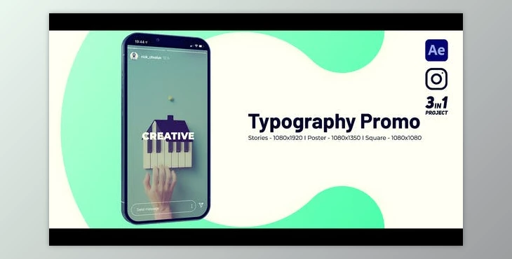 Download Instagram Typography Promo (Videohive 42217985) - AE Project