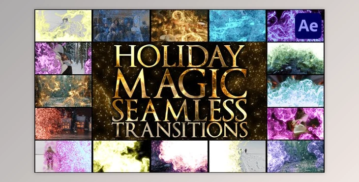 Download Holiday Magic Seamless Transitions for After Effects (Videohive 42231175) - AE Project