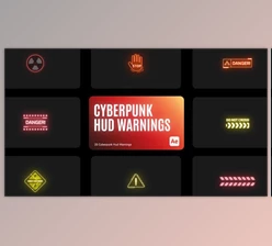 Download Cyberpunk HUD Warning for After Effects (Videohive 43856626) - AE Project