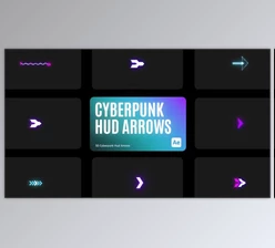 Download Cyberpunk HUD Arrow for After Effects (Videohive 43856585) - AE Project