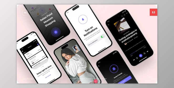 Download Phone Mockup – Package 06 (Videohive 43837342) - AE Project