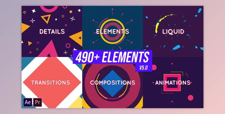 Download Shape and Motion Animated Elements Pack (Videohive 19437956) - AE Project