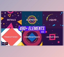 Download Shape and Motion Animated Elements Pack (Videohive 19437956) - AE Project