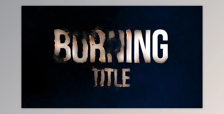 Download Burning Titles (Videohive 43852563) - AE Project