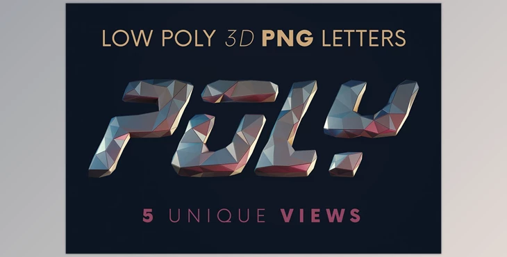 Download Future Low Poly – 3D Lettering Creativemarket - 12173910