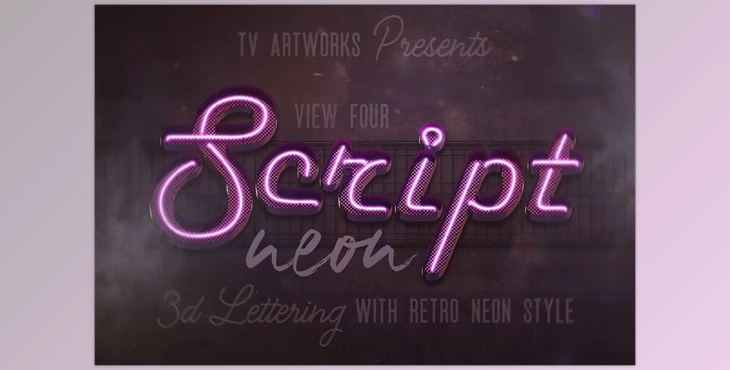 Download Creativemarket – Urban Neon – 3D Lettering 12698191