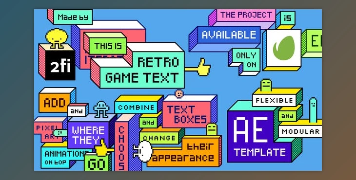 Download Retro Game Text (Videohive 42114635) - AE Project