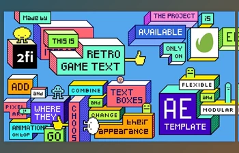 Download <span class='badge badge-warning'>Retro</span> Game Text (Videohive 42114635) - AE Project