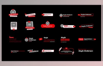 Download <span class='badge badge-warning'>Fancy</span> YouTube Lower Thirds (Videohive 43838407) - AE Project