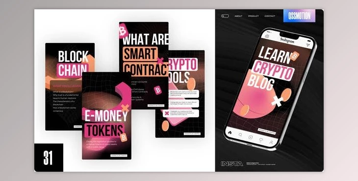 Download Crypto Blog Instagram Stories (Videohive 43930379) - AE Project