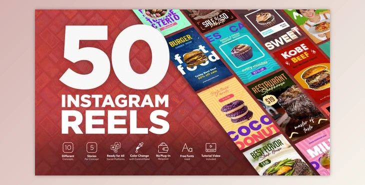 Download Food Instagram Reels (Videohive 43900679) - AE Project