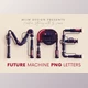 Download Future Machine – 3D Lettering Creativemarket - 12700913