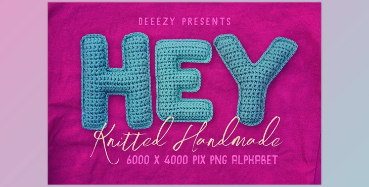 Download Knitted Handmade Alphabet Creativemarket - 12719064