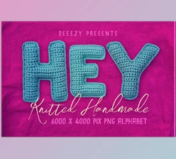 Download Knitted Handmade Alphabet Creativemarket - 12719064