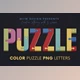 Download Color Puzzle – 3D Lettering Creativemarket - 12701022