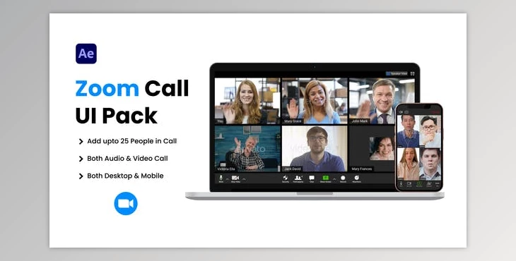 Download Zoom Video Conference UI Pack VH-36168872