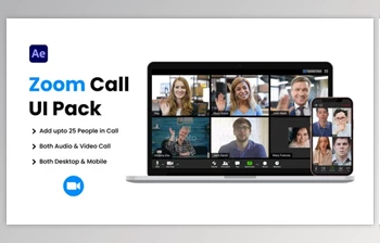 Download Zoom Video Conference UI <span class='badge badge-warning'>Pack</span> (<span class='badge badge-warning'>Videohive</span> 36168872) - AE Project