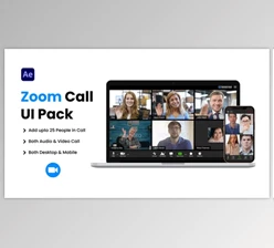 Download Zoom Video Conference UI Pack (Videohive 36168872) - AE Project