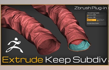 Download Extrude Keep Subdiv ZBrush <span class='badge badge-warning'>Plugin</span>
