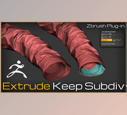 Download Extrude Keep Subdiv ZBrush Plugin