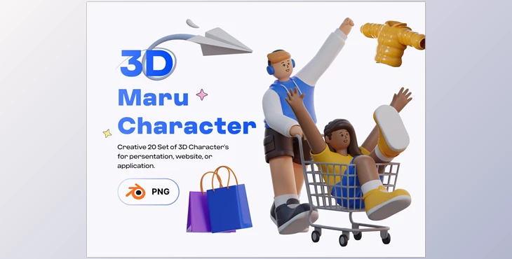 Download UI8 – Maru 3D Characters