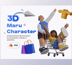 Download UI8 – Maru 3D Characters