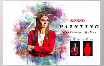 Download Speed Painting <span class='badge badge-warning'>Photoshop</span> Action Creativemarket - 13404403