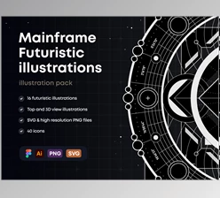 Download UI8 – Mainframe: Futuristic Illustrations