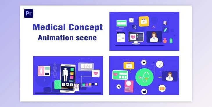 Download Medical Concept Animation Scene (Videohive 43665622) - PR Project