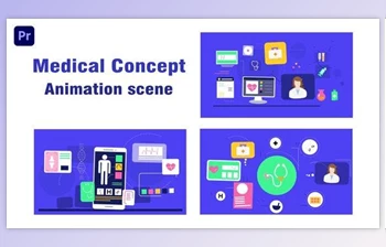 Download Medical <span class='badge badge-warning'>Concept</span> Animation Scene (Videohive 43665622) - PR Project