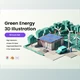 Download UI8 – Green Energy 3D Illustration